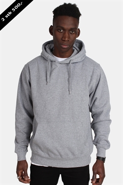 Basic Brand Hoodie Oxford Grey